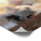 カンザス・ランチャーがプレーリーの温暖化を開始 ポスター (角)