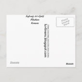 カンザス、リドロイズ81グリル、ウィチタ ポストカード (裏面)