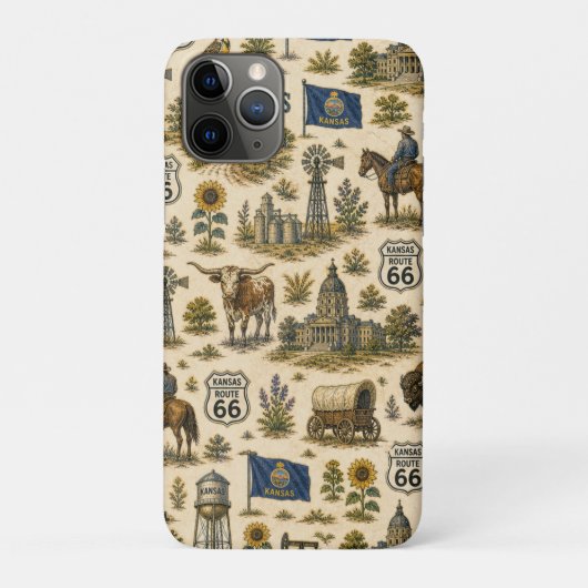 カンザス ルート66 ポケット プレーリー Case-Mate iPhoneケース (裏)