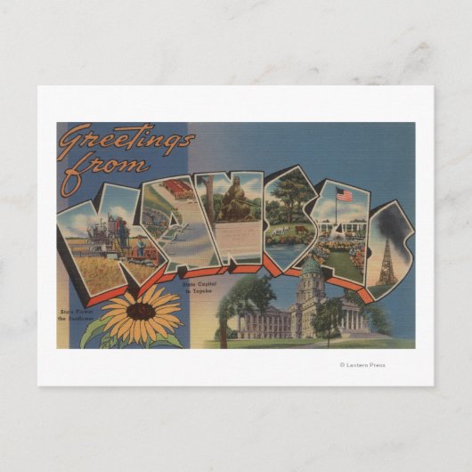 カンザス(州首都/花) ポストカード (正面)