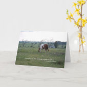 カンザス・絵を描ホース カード (黄色い花)