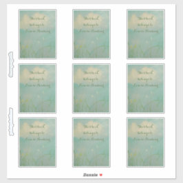 「カンザス」蔵書票シール シール