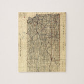カンザス(1884年)のヴィンテージの地図 ジグソーパズル (縦)