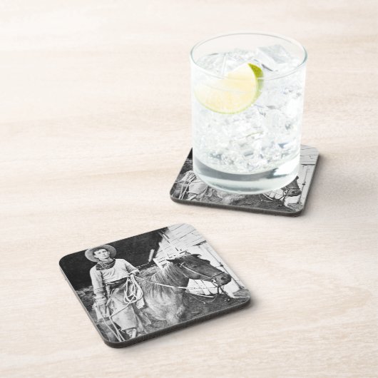 カンザス、c.1880 (b/wの写真)のアメリカのカウボーイ コースター (右側)