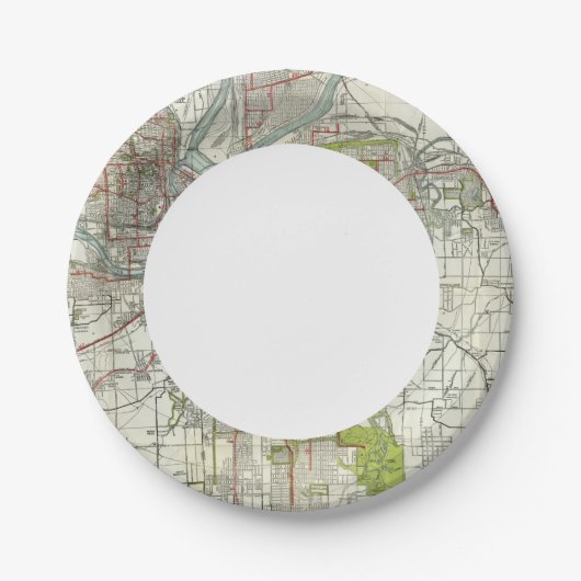 カンザ素晴らしス·シティ ペーパープレート (正面)