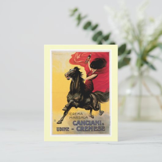 カンシアニ&クレムセヴィンテージワインアドアート ポストカード (スタンド正面)