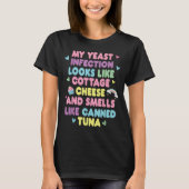 カンジダ感染症おもしろ大人ユーモアTシャツ Tシャツ (正面)