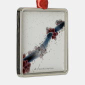 カンジダalbicansのWireframeの顕微鏡の概観 メタルオーナメント (右)