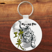 カンジツによる武術アートマスターのためのカンフタイガー キーホルダー (正面)