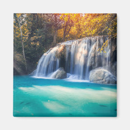 カンジャナブリ州タイのエラワンの滝 マグネット