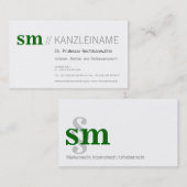 カンズレイビジテンカルテ 名刺 (正面/裏面)