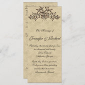 カンタブリアの枝と赤いオリーブがベージュ色プログラム プログラム (正面/裏面)