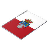 カンタブリア州(スペイン)の旗 ノートブック (左側)