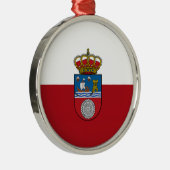 カンタブリア州(スペイン)の旗 メタルオーナメント (右)