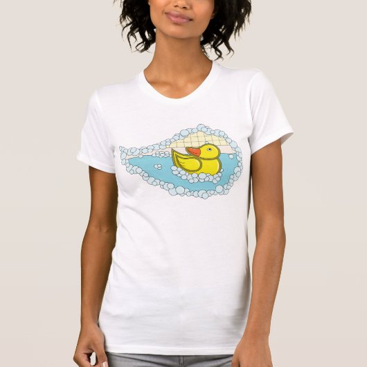 カンタベリのアヒルのゴムのおもちゃの女性用シャツ Tシャツ (正面)