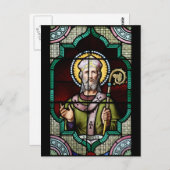 カンタベリーのサンアンセルムのステンドグラス・アート ポストカード (正面/裏面)