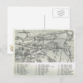 カンタベリーの地図に近いイン・オブ・ケント ポストカード (正面/裏面)