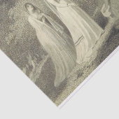 カンタベリーの物語のベールで覆われた女性 薄葉紙 (詳細)