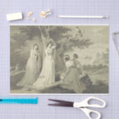 カンタベリーの物語のベールで覆われた女性 薄葉紙 (クラフト)