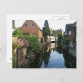 カンタベリーの素早く身をかがめる腰掛けの側面の川Stour ポストカード (正面/裏面)