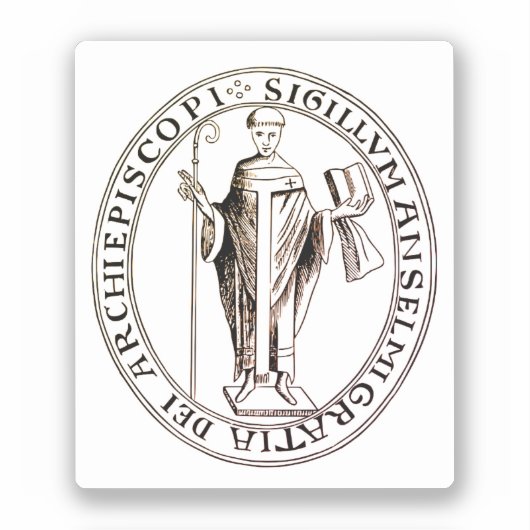 カンタベリーの聖アンセルムの封印 シール (正面)