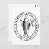 カンタベリーの聖アンセルムの封印 ポストカード (正面/裏面)