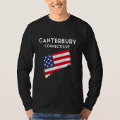 カンタベリーコネチカットUSA州アメリカトラベルコ Tシャツ (正面)