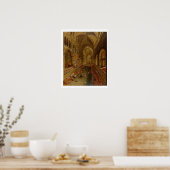 カンタベリー大聖堂インテリアc.1675-1700 (油) ポスター (キッチン)