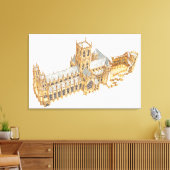 カンタベリー大聖堂。素晴らしイギリス キャンバスプリント (インサイチュ (リビング))