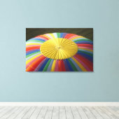 カンタベリー州メスベンの近くの熱気球2 キャンバスプリント (インサイチュ (ウッドフロア))