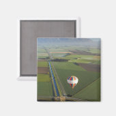 カンタベリー、メスベンの近くの熱気球 マグネット (正面/裏面)