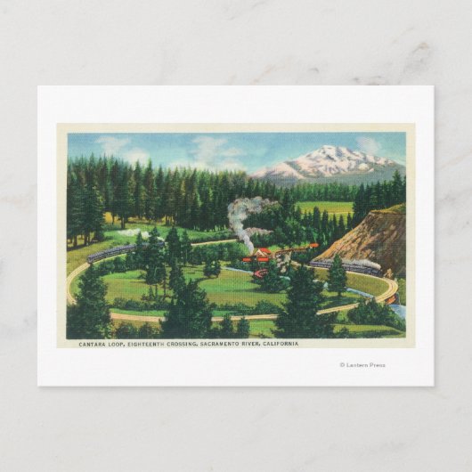 カンタラループの空中表示，サクラメント ポストカード (正面)