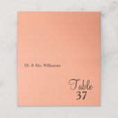 カンタルーペ結婚ブルーのテーブル番号 プレイスカード (外部開封)