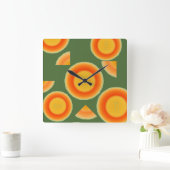 カンタロペカンタループ果物の壁掛け時計 スクエア壁時計 (ホーム)