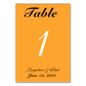 カンタロープオ結婚レンジテーブル番号カード テーブルナンバー (裏面)