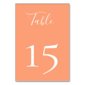 カンタロープピーチカラーテーブル番号カード テーブルナンバー (裏面)