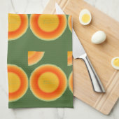 カンタロープフルーツキッチンタオル キッチンタオル (四つ折り)