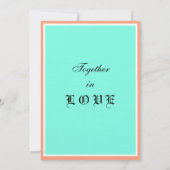 カンタロープフルーツブルージオメト結婚リ 招待状 (裏面)