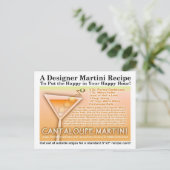 カンタロープマルティーニレシピ葉書 ポストカード (スタンド正面)