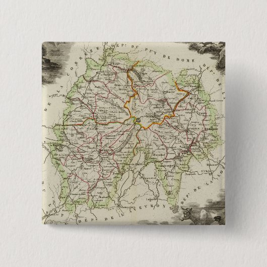 カンタローペ 缶バッジ (正面)