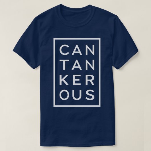 カンタンおもしろい語 Tシャツ (デザイン正面)