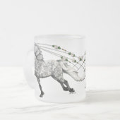 カンターリンググレーアイスランドマーレグラ フロストグラスマグカップ (正面左)