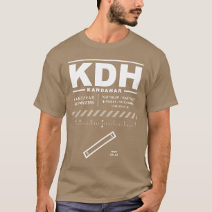 カンダハ国際的ール空港KDH Tシャツ