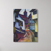 カンダンマッケの教会と通り威厳がある キャンバスプリント (正面)