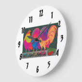 カンティナロスターズ ラージ壁時計 (傾斜)