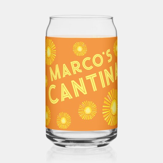 カンティパーソナライズされたナ ガラス缶 (正面)