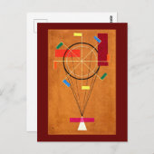 カンディすてきンスキー絵画、抽象芸術、 ポストカード (正面/裏面)