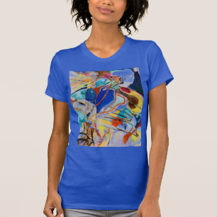 カンディモダンンスキー抽象芸術絵画ズアートブ王室のルー Tシャツ