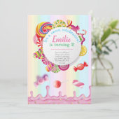 カンディランドバースデーパーティ招待状 招待状 (スタンド正面)