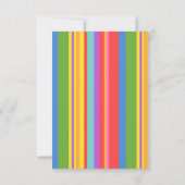 カンディランド棒つきキャンデー誕生日招待状 招待状 (裏面)